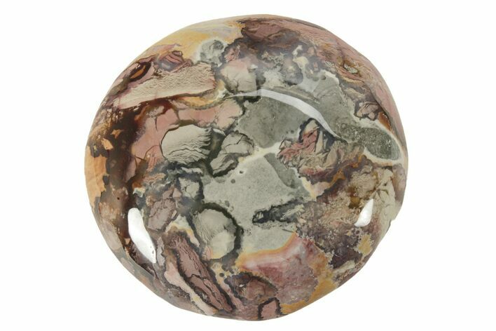 Polished Ibis Jasper Palm Stone - Madagascar #181583